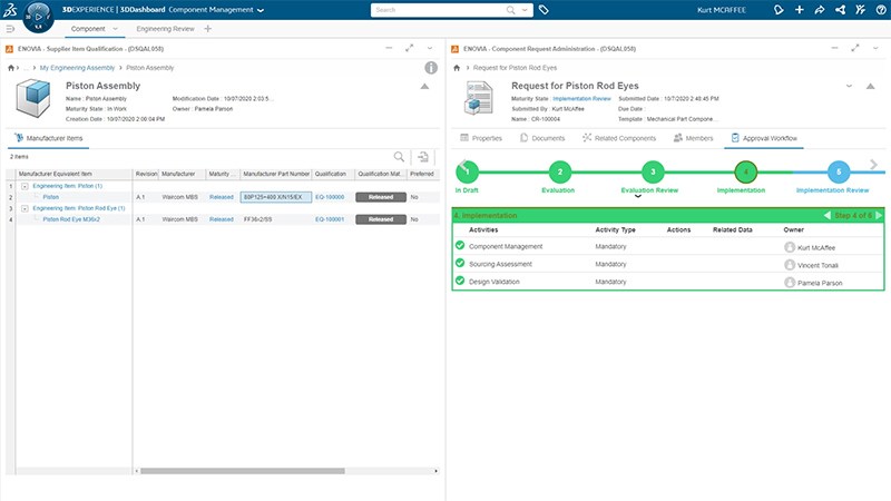 3DEXPERIENCE WORKS Supplier Item Manager