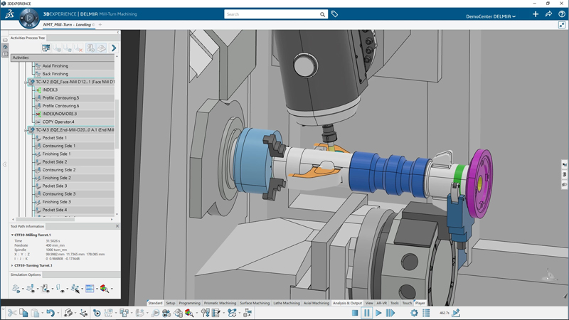 DELMIA-Dassault Systèmes-NC Mill-Turn Machine Programmer-Bechtle PLM D