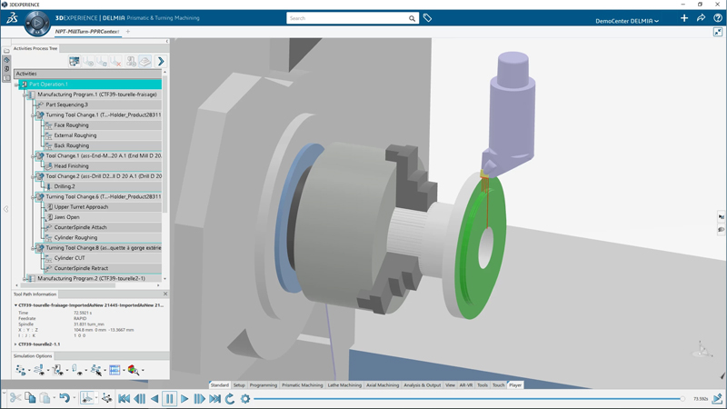 DELMIA-Dassault Systèmes-NC Prismatic & Mill-Turn Machine Programmer-Bechtle PLM D