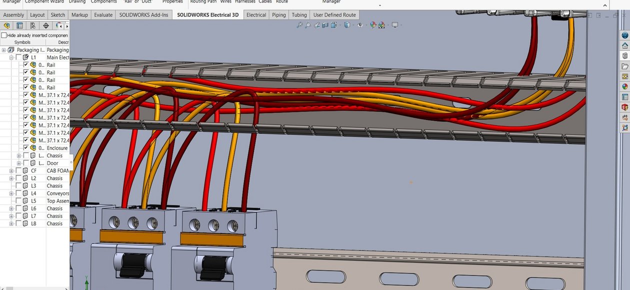 SOLIDWORKS Electrical Schematic Kabelbäume